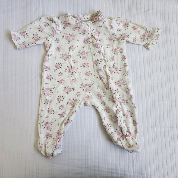 Little Me Other - Little Me Pink Floral Footie